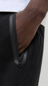 JACK & JONES JPSTGORDON fusion sweat shorts - black