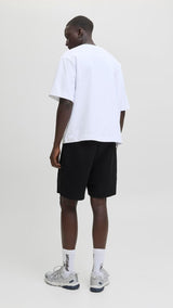 JACK & JONES JPSTGORDON fusion sweat shorts - black