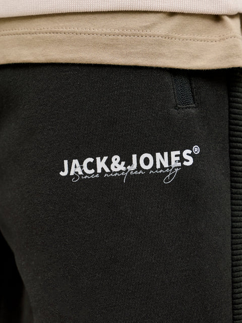JACK & JONES JPSTGORDON thatcher sweat pants in black