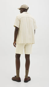 JACK & JONES JPSTJAIDEN coba stripe jog short in cedar - Image 2