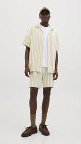 JACK & JONES JPSTJAIDEN coba stripe jog short in cedar - Image 5