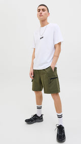 JACK & JONES JPSTJAIDEN marcher cargo shorts in castlerock - Image 8