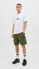 JACK & JONES JPSTJAIDEN marcher cargo shorts in castlerock - Image 5
