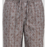 JACK & JONES JPSTJAIDEN seersucker aop short in deep taupe - Image 3