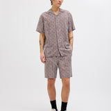 JACK & JONES JPSTJAIDEN seersucker aop short in deep taupe - Image 5