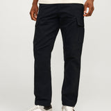 JACK & JONES JPSTKANE barkley cargo pant in black - Image 1
