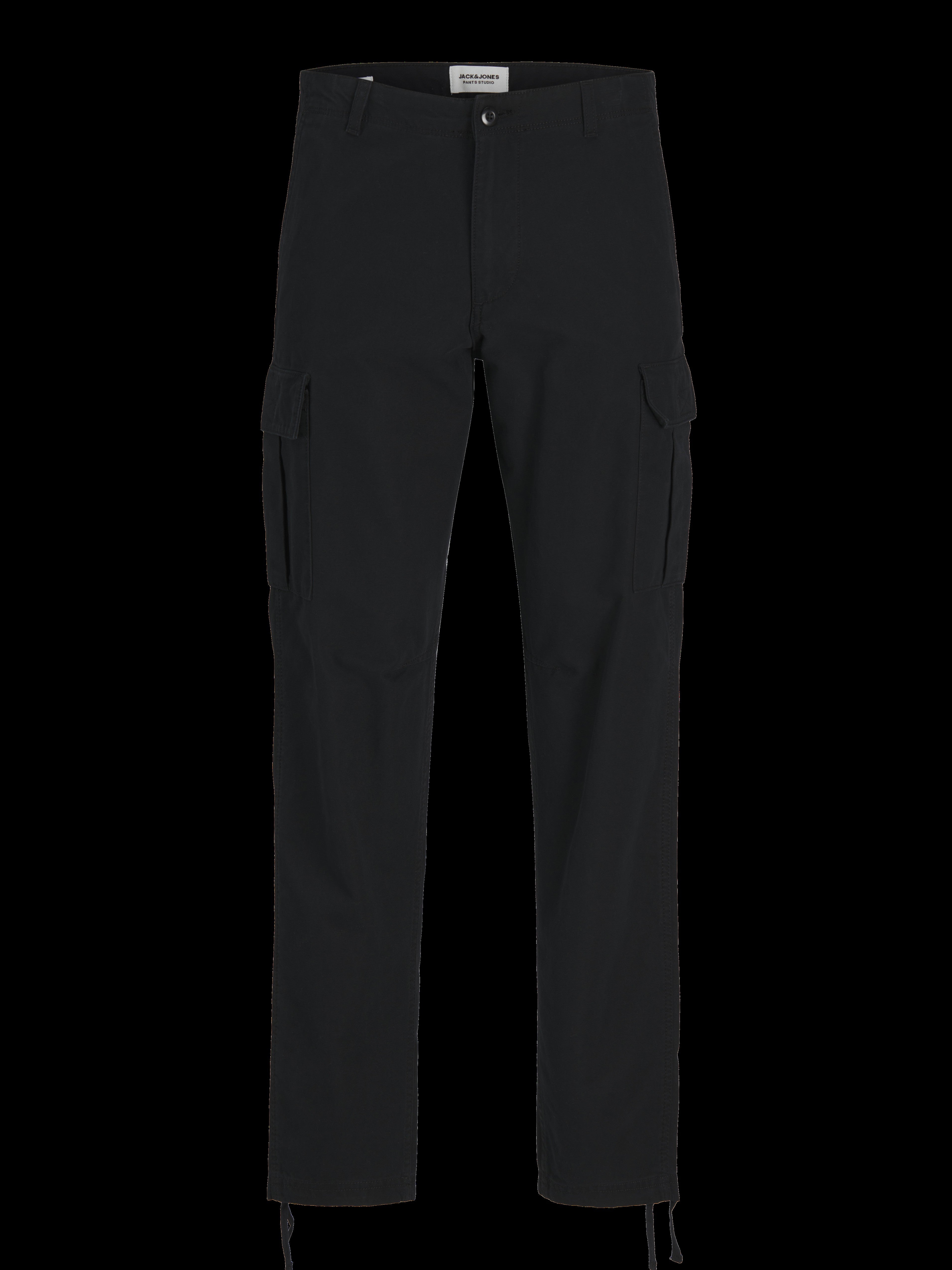 JACK & JONES JPSTKANE barkley cargo pant in black - Image 3