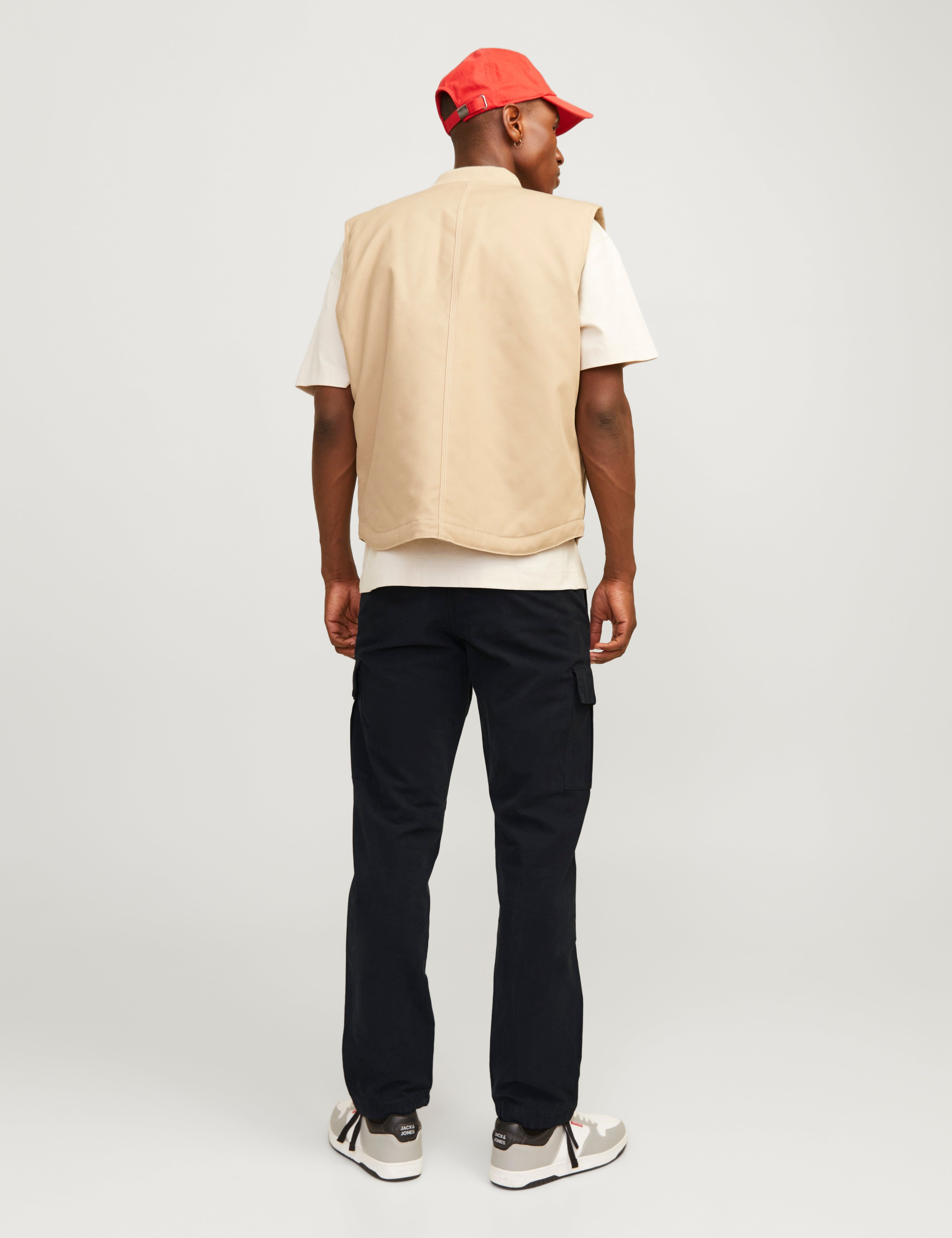 JACK & JONES JPSTKANE barkley cargo pant in black - Image 2
