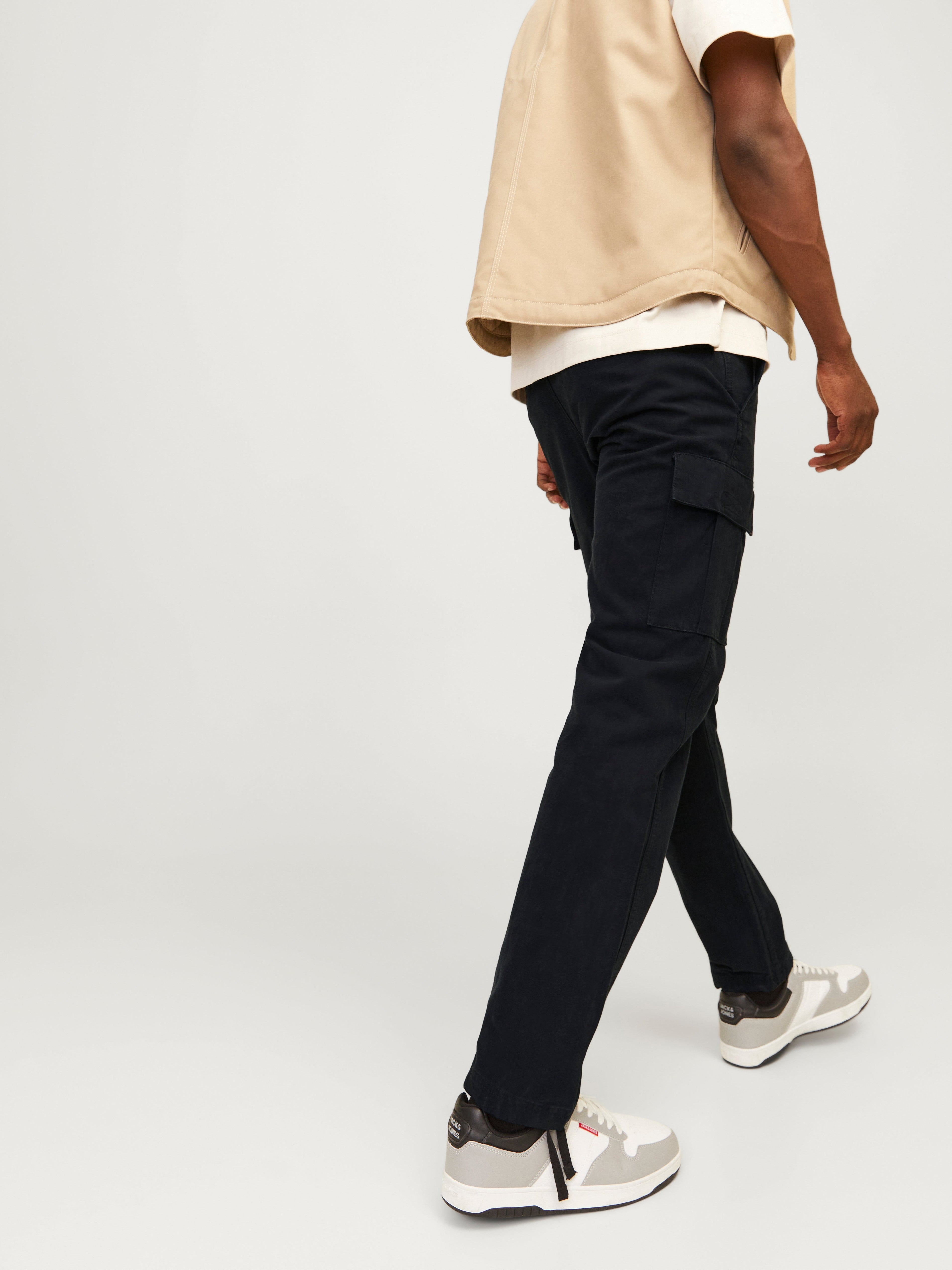JACK & JONES JPSTKANE barkley cargo pant in black - Image 8