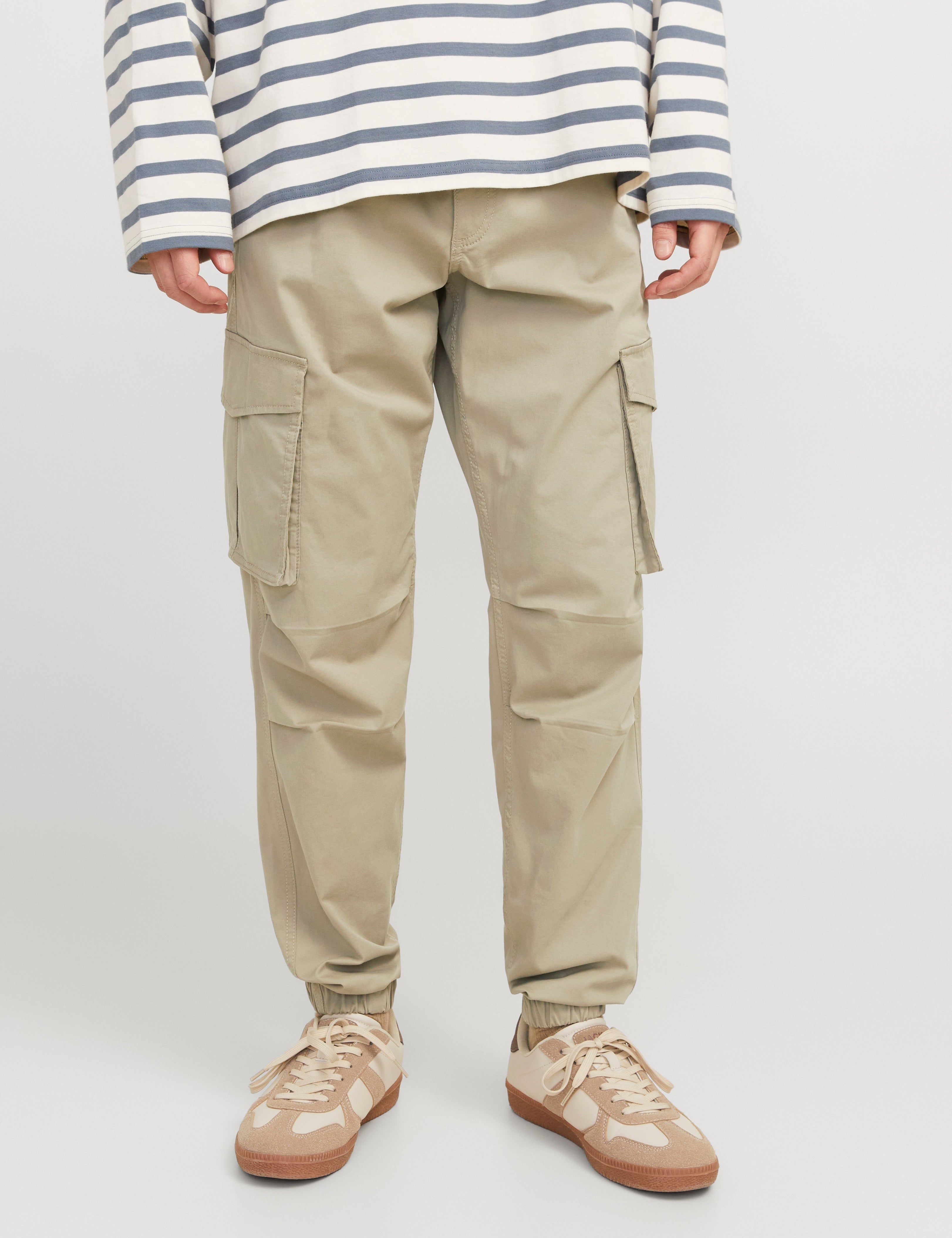 JACK & JONES JPSTKANE noah cuffed cargo in moonbeam - Image 1