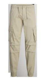 JACK & JONES JPSTKANE noah cuffed cargo in moonbeam - Image 3