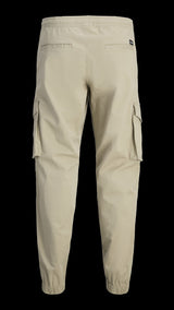 JACK & JONES JPSTKANE noah cuffed cargo in moonbeam - Image 4