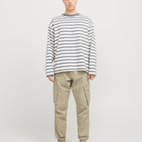 JACK & JONES JPSTKANE noah cuffed cargo in moonbeam - Image 5