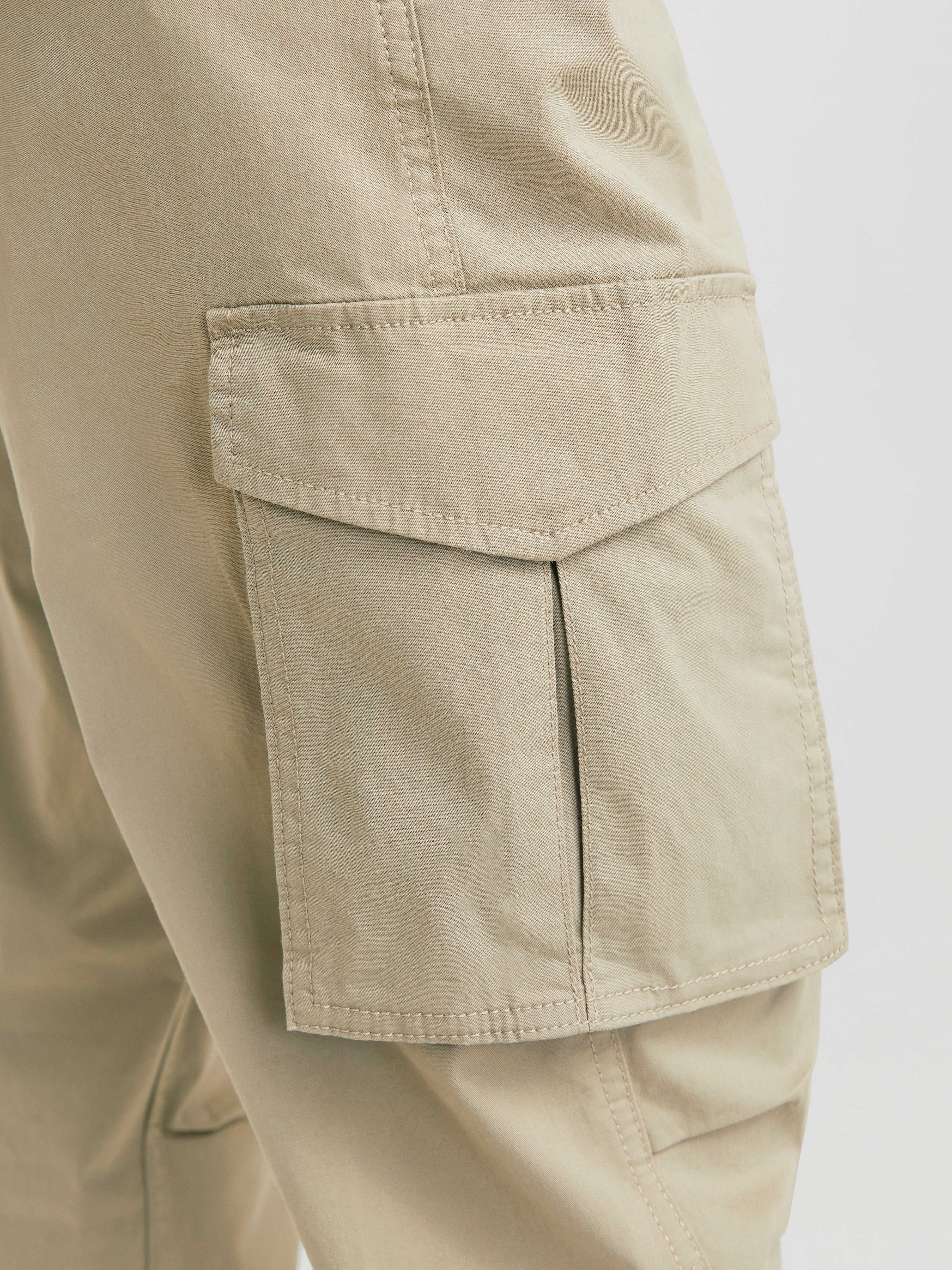 JACK & JONES JPSTKANE noah cuffed cargo in moonbeam - Image 7