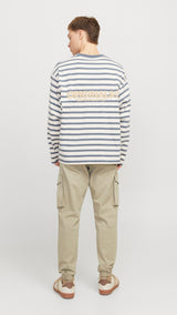 JACK & JONES JPSTKANE noah cuffed cargo in moonbeam - Image 2