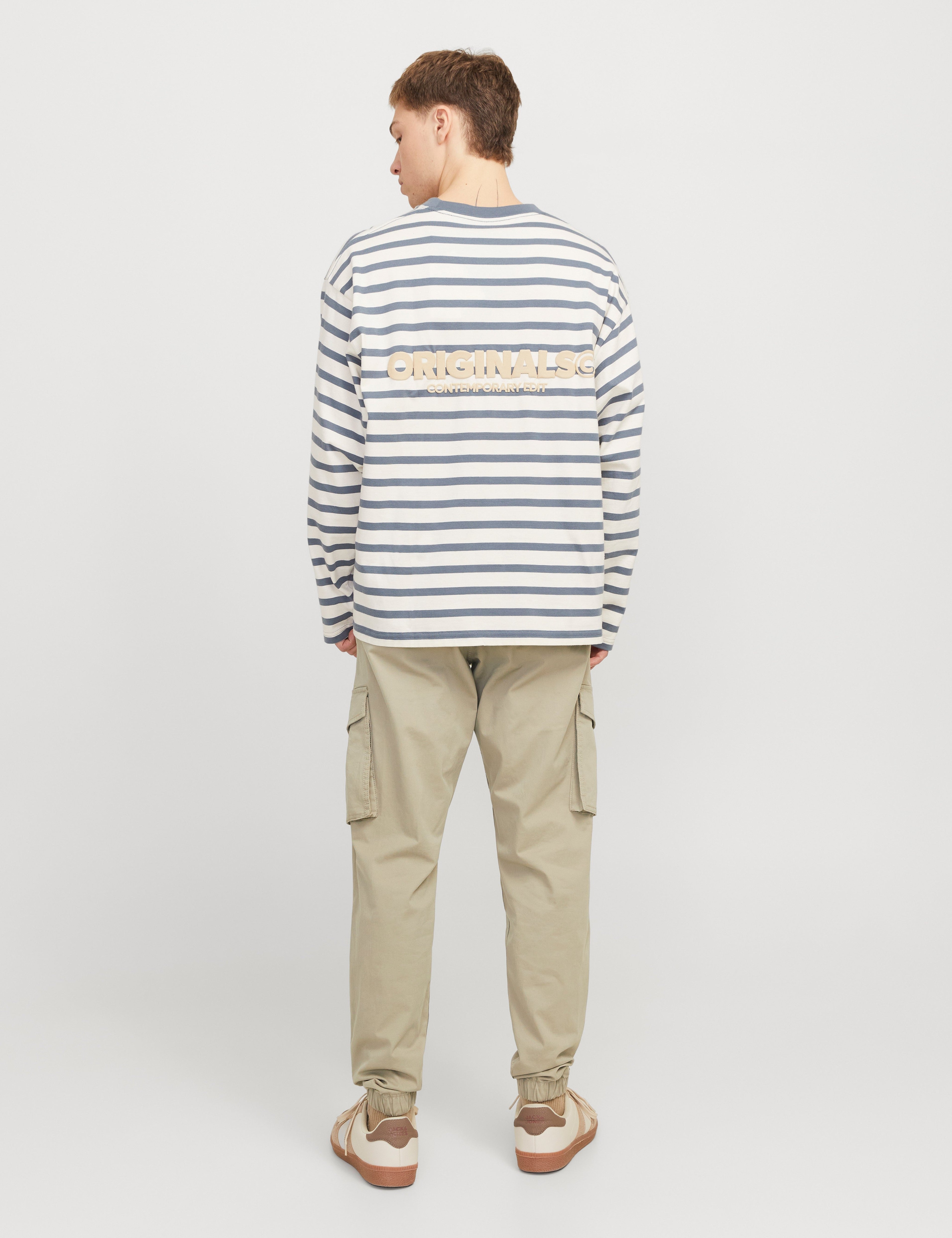 JACK & JONES JPSTKANE noah cuffed cargo in moonbeam - Image 2