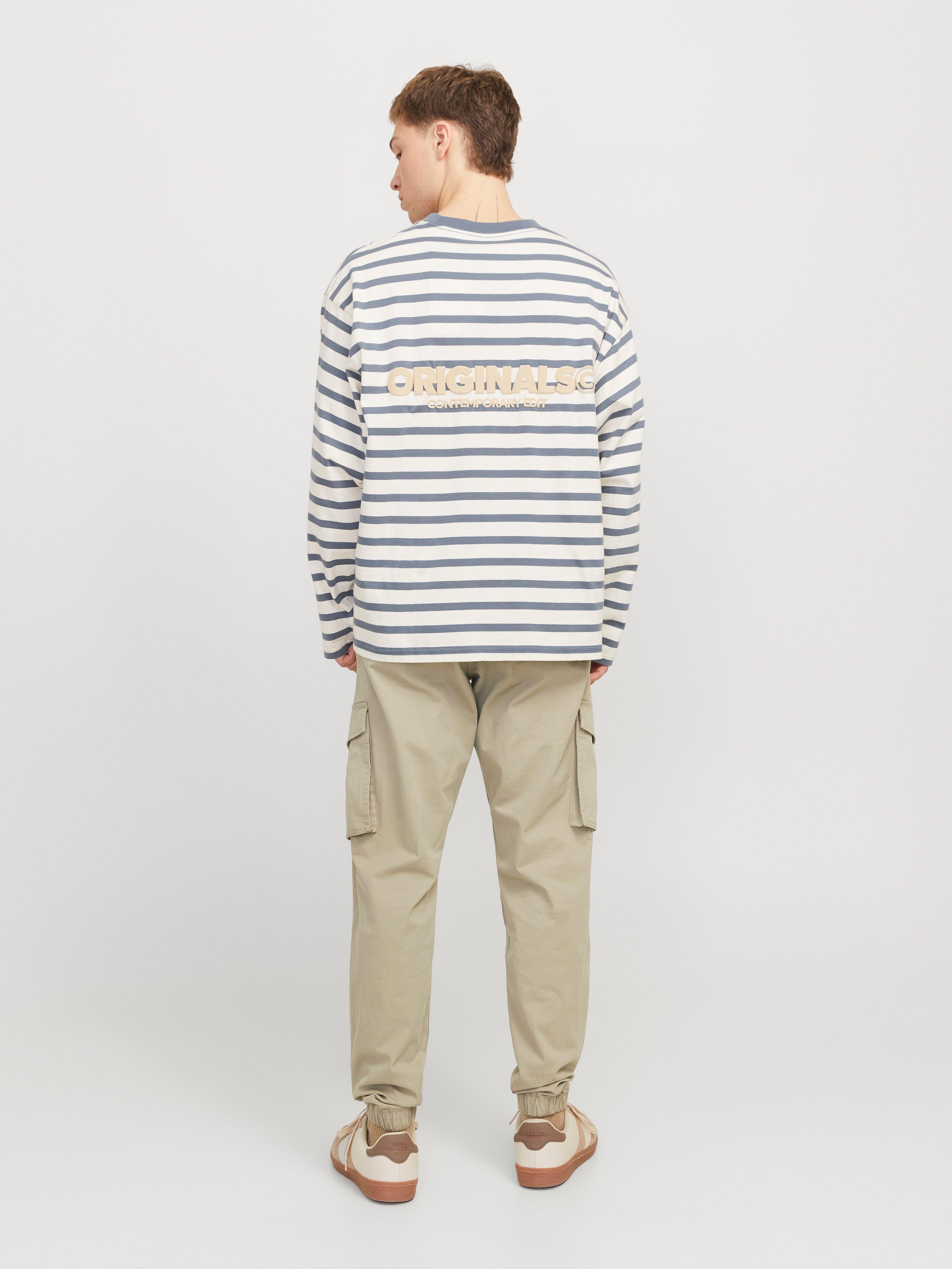 JACK & JONES JPSTKANE noah cuffed cargo in moonbeam - Image 2