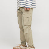 JACK & JONES JPSTKANE noah cuffed cargo in moonbeam - Image 6