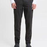 JACK & JONES JPSTMARCO bowie winter chino - dark grey herringbone