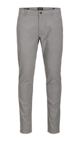 JACK & JONES JPSTMARCO bowie winter chino - grey melange herringbone