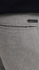 JACK & JONES JPSTMARCO bowie winter chino - grey melange herringbone