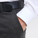 JACK & JONES JPSTMARCO bowie winter chino - dark grey herringbone