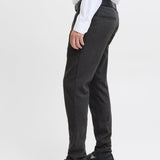 JACK & JONES JPSTMARCO bowie winter chino - dark grey herringbone
