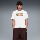 PUMA sunset drive graphic tee men in white