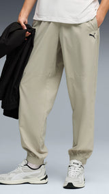 PUMA PUMATECH woven cargo pants men in pebble gray