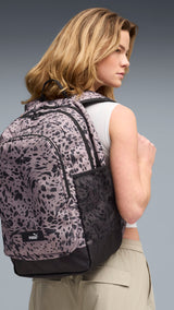 PUMA academy 29L all-over print backpack in sandstone
