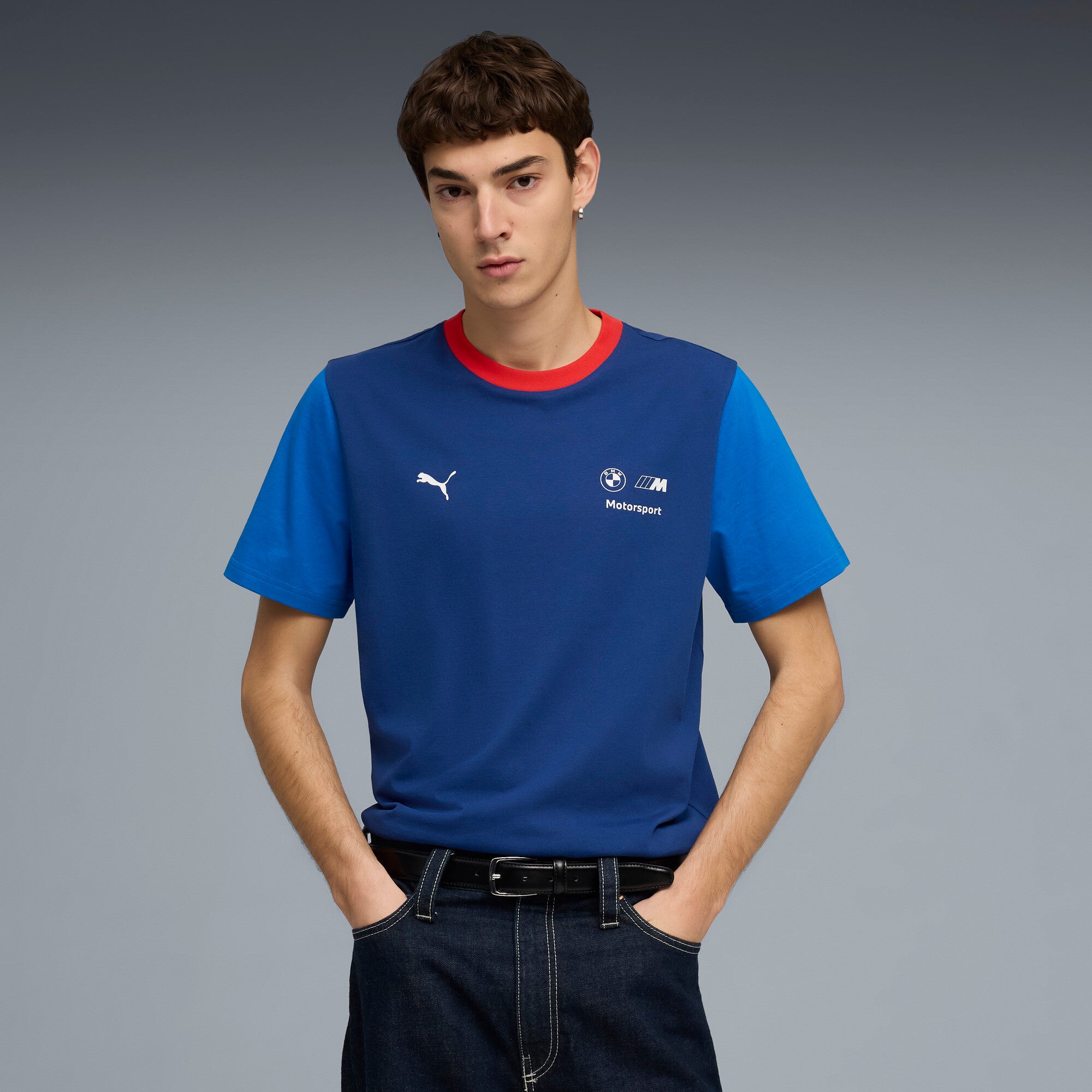 PUMA BMW M MOTORSPORT essentials tee men in pro blue