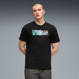PUMA sunset drive graphic tee men in black
