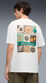 PUMA sunset drive relaxed tee men in white