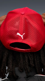 PUMA scuderia ferrari trucker cap in rosso corsa
