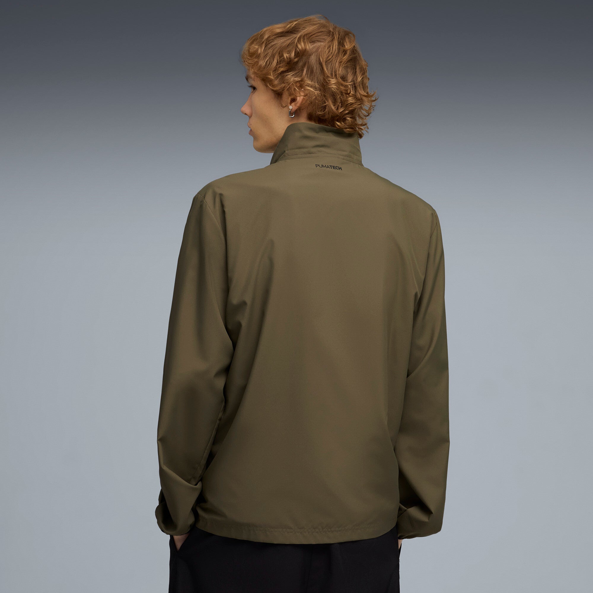 PUMA PUMATECH woven track jacket men in loden green