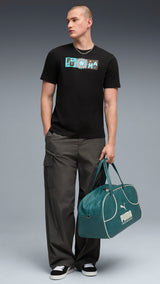 PUMA sunset drive graphic tee men in black