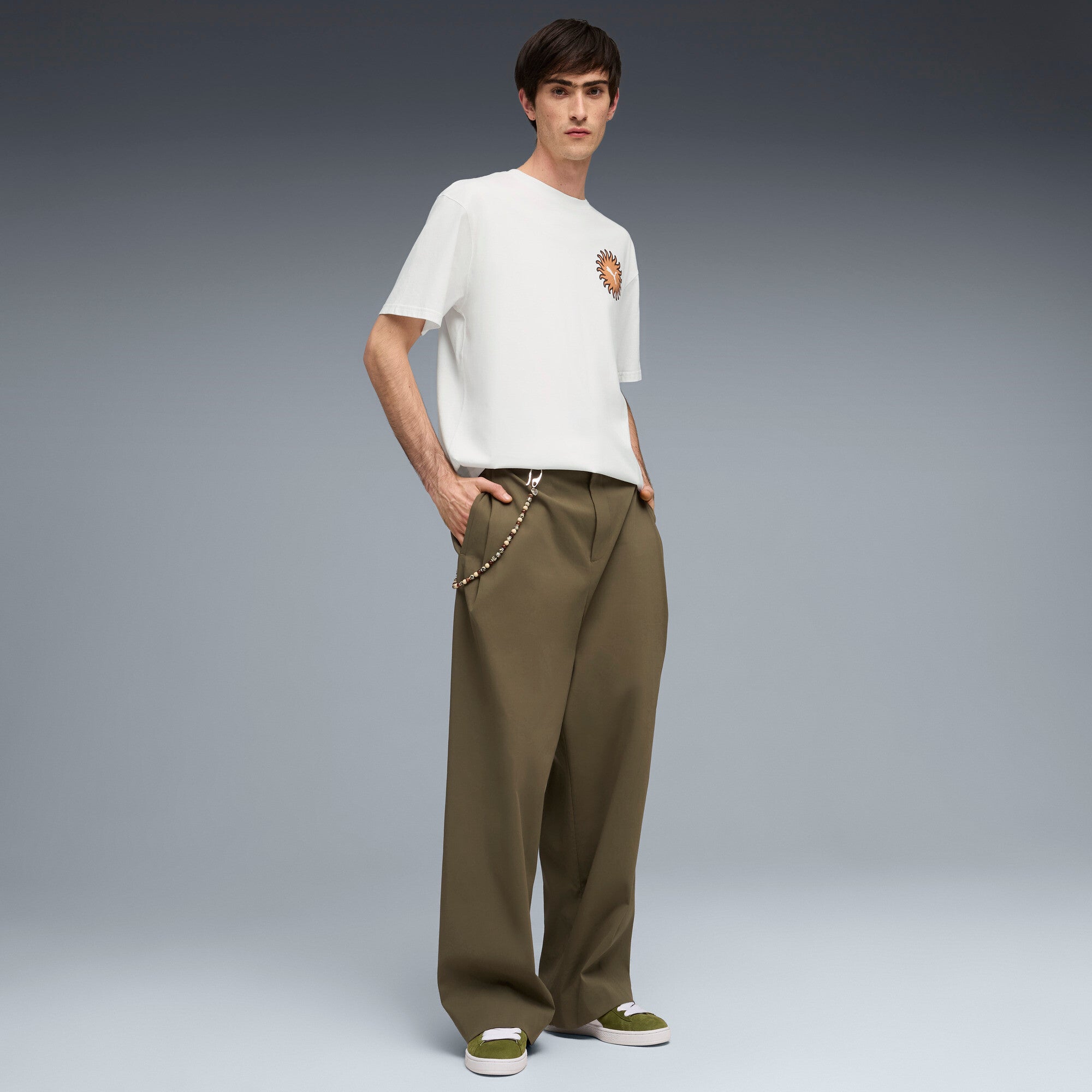 PUMA sunset drive relaxed tee men in white