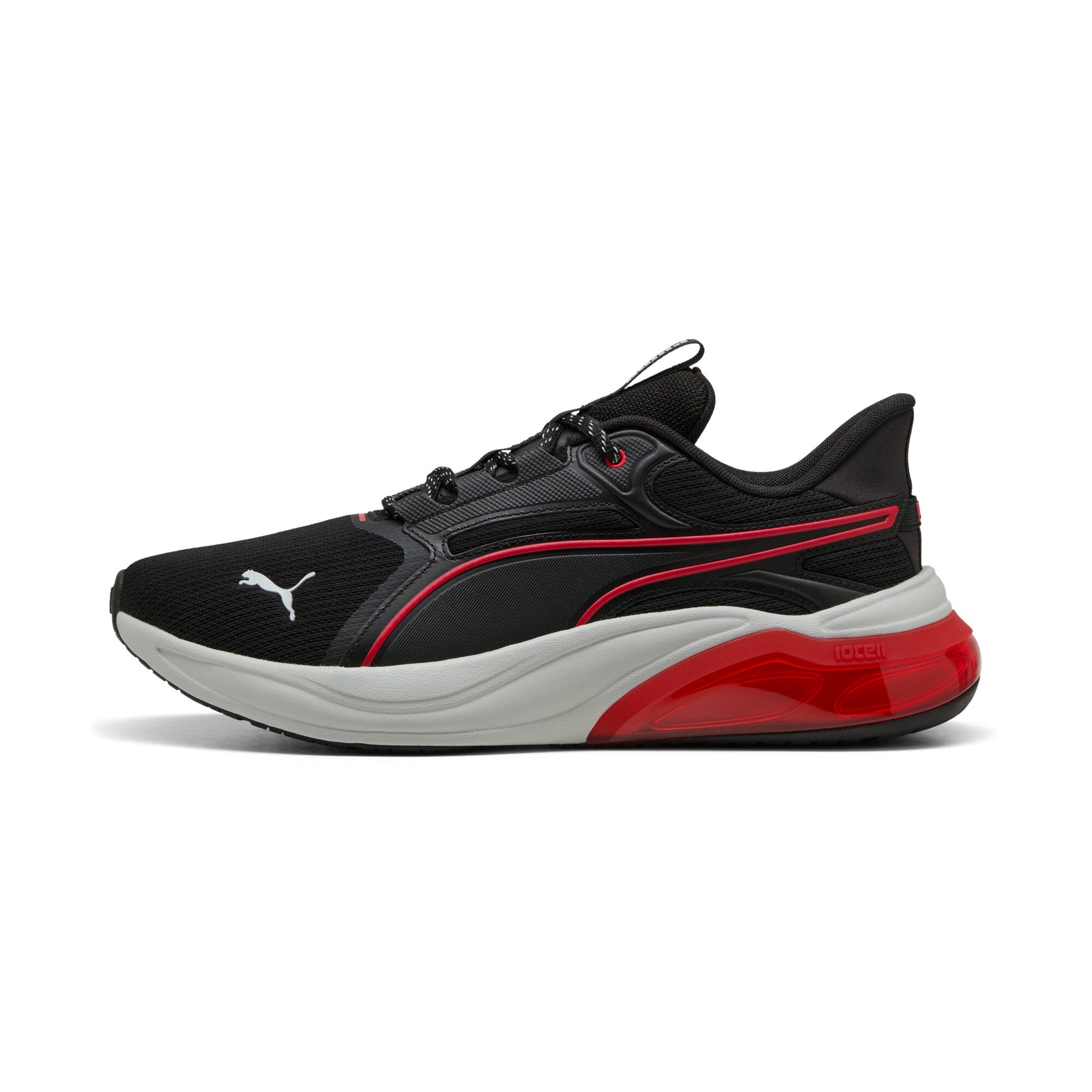 PUMA cell thrill dash sneakers unisex in black and for all time red