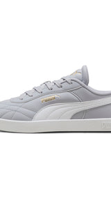 PUMA club II indoor sneakers unisex in vibrant silver and white