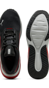 PUMA cell thrill dash sneakers unisex in black and for all time red