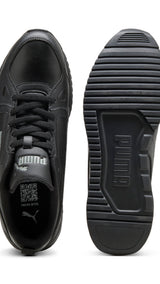 PUMA R78 cyclone sneakers unisex in black and smokey gray