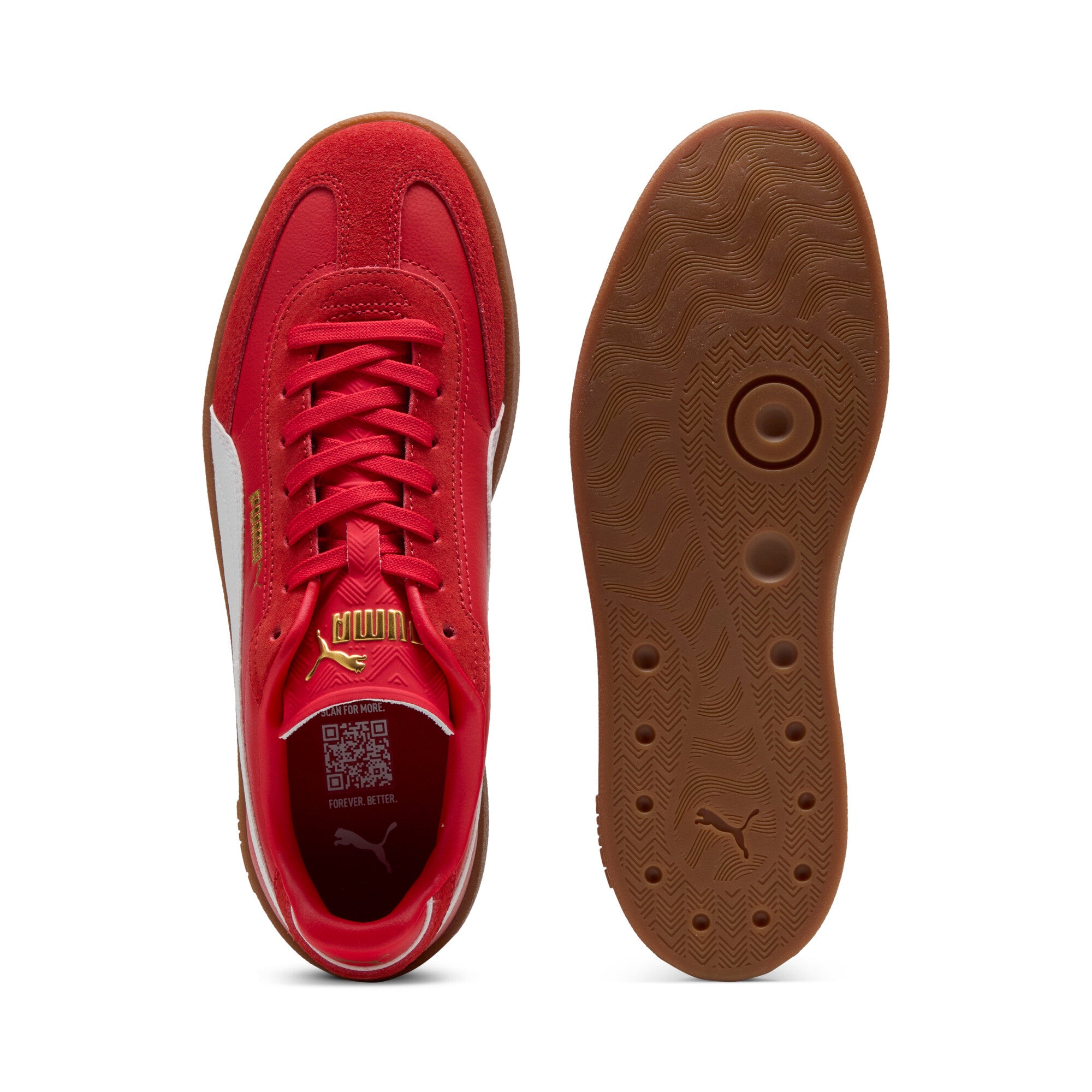 PUMA club II era sneakers unisex (397447) in for all time red and white