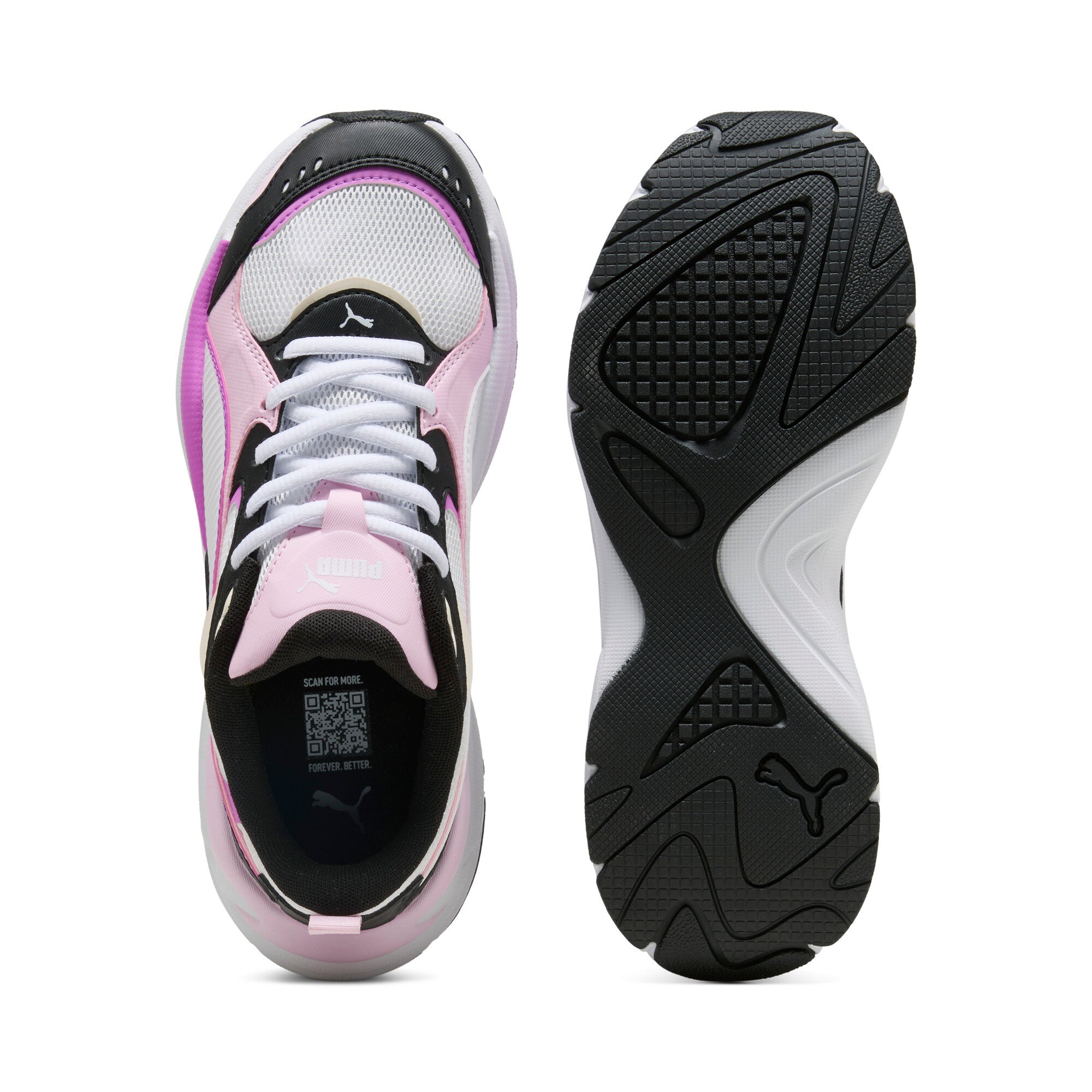 PUMA X-ray 4 sneakers unisex in white and electric orchid