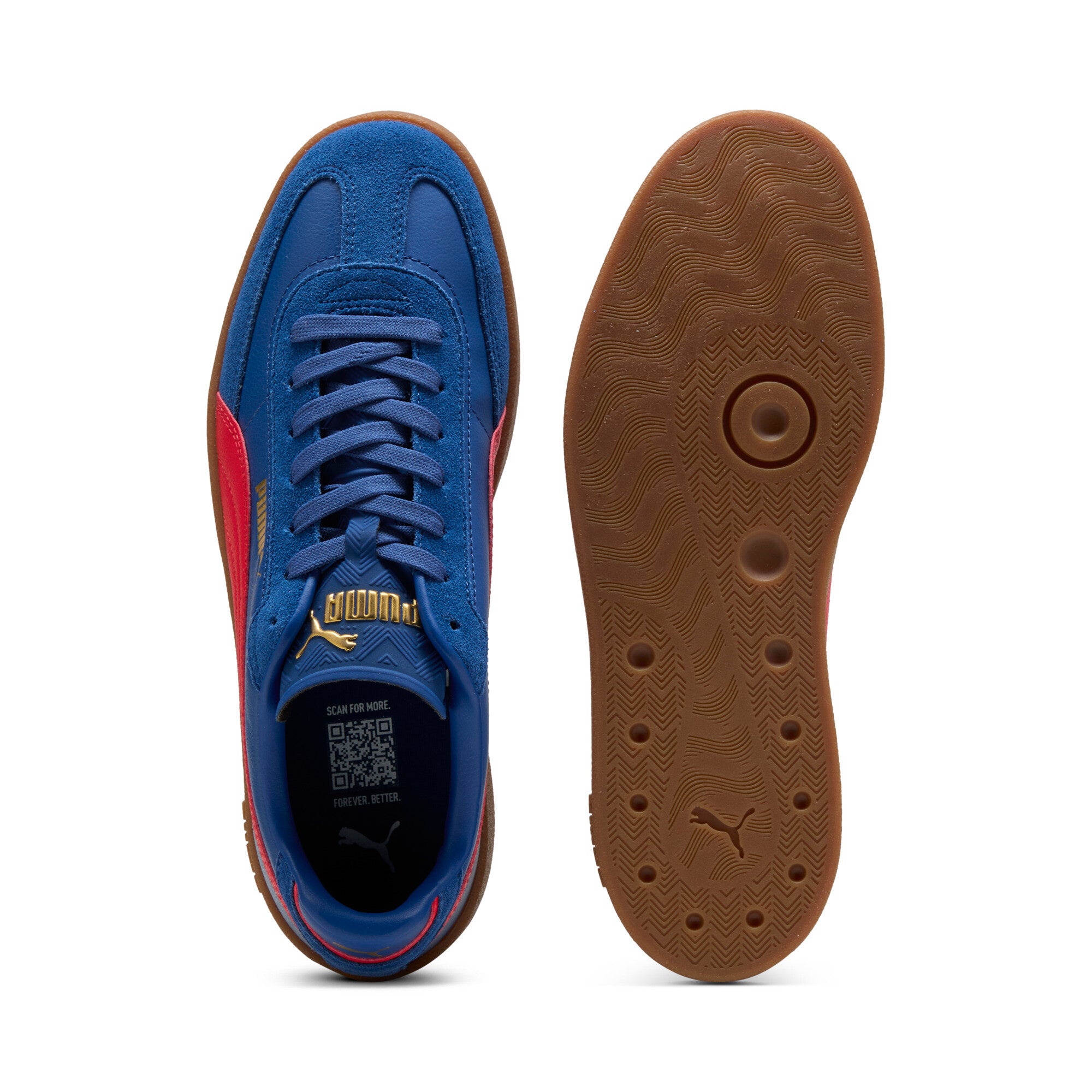 PUMA club II era sneakers unisex (397447) in clyde royal and red