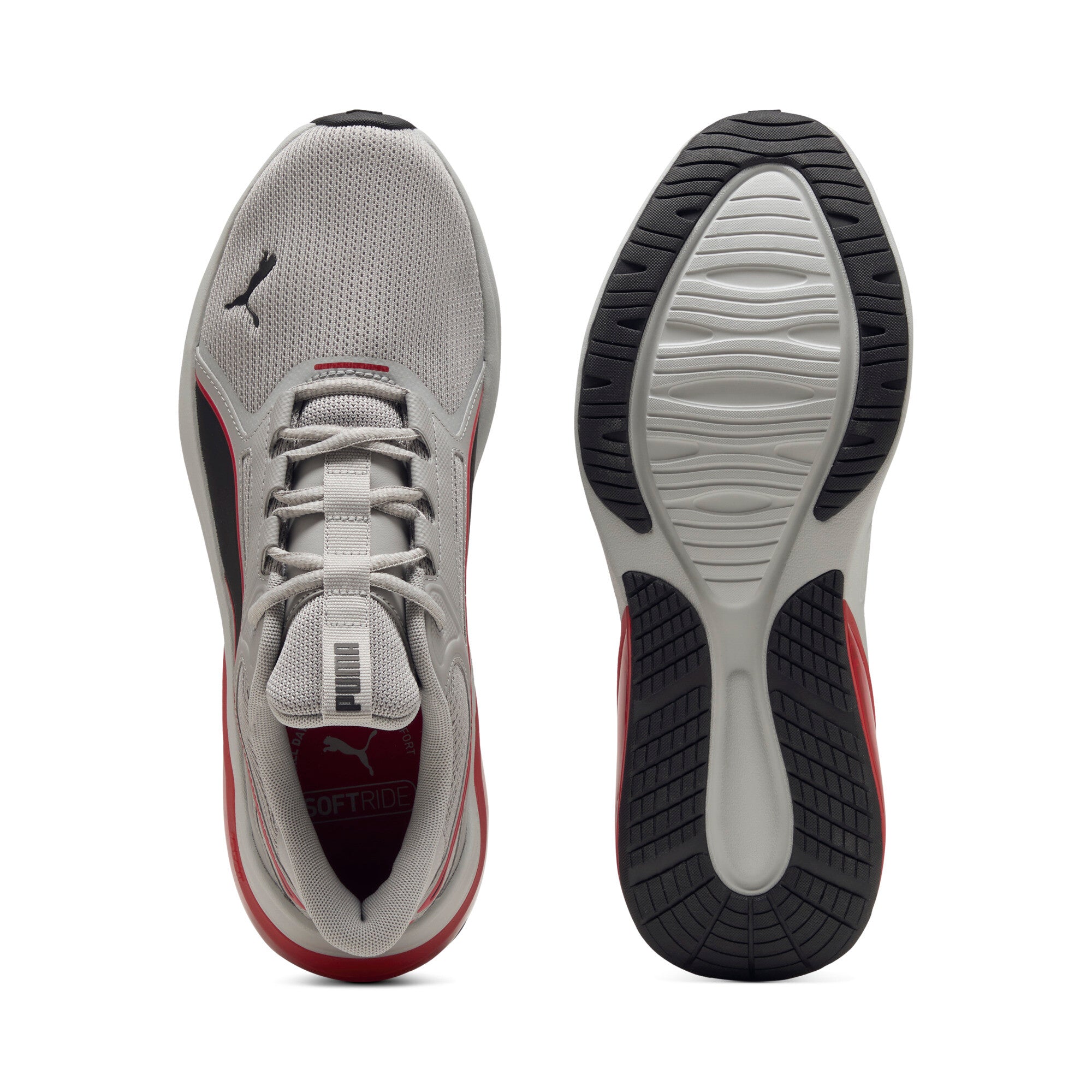PUMA cell thrill dash sneakers unisex in gray echo and for all time red