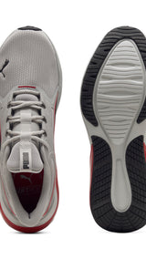 PUMA cell thrill dash sneakers unisex in gray echo and for all time red