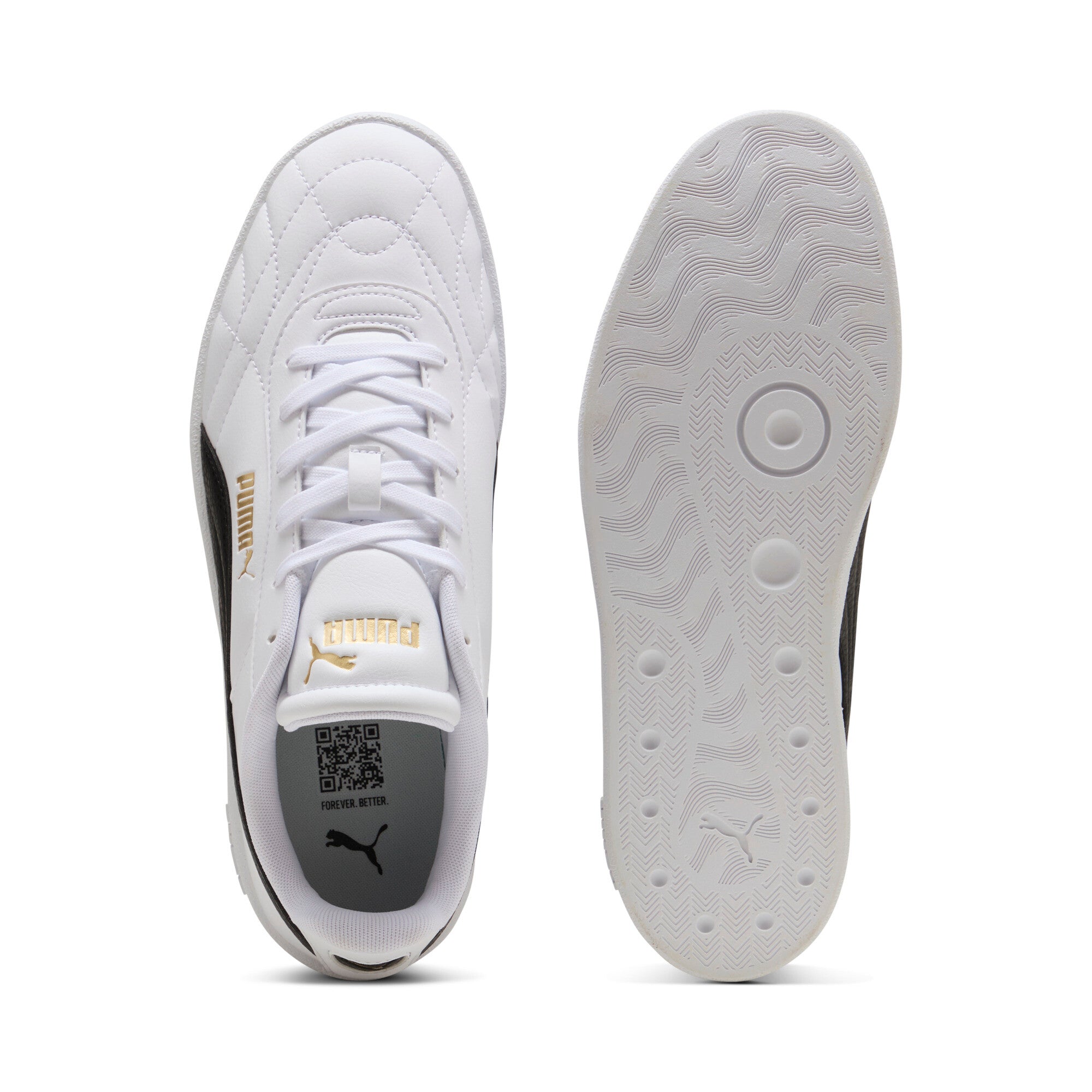 PUMA club II indoor sneakers unisex in white and black