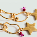 Mango earrings estrella in gold