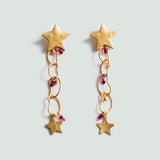 Mango earrings estrella in gold