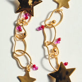 Mango earrings estrella in gold